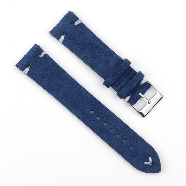 Blue Suede Leather Strap